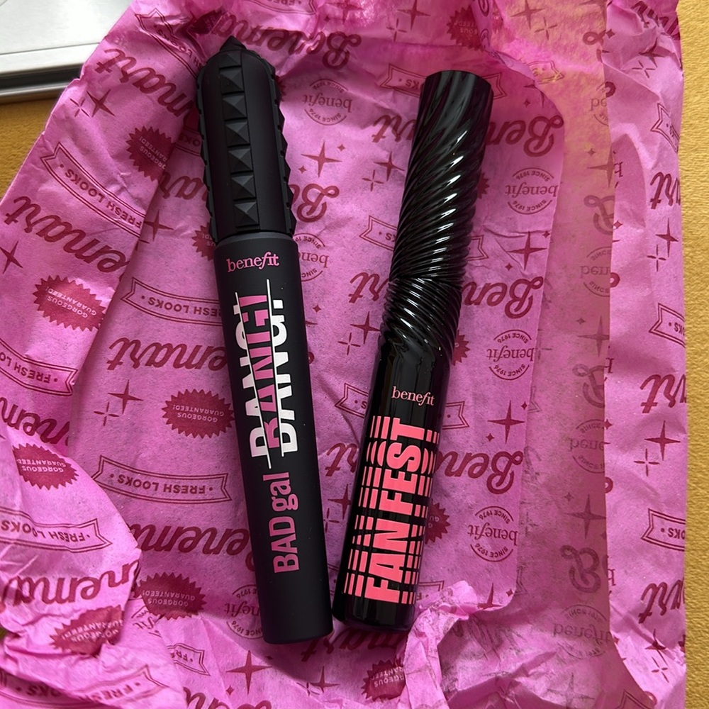 NEW Benefit Mascara duo - full size Bad Gal Bang and full size Fan Fest